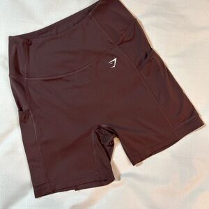 Gymshark Women’s High-Rise Bike Shorts in Deep Brown